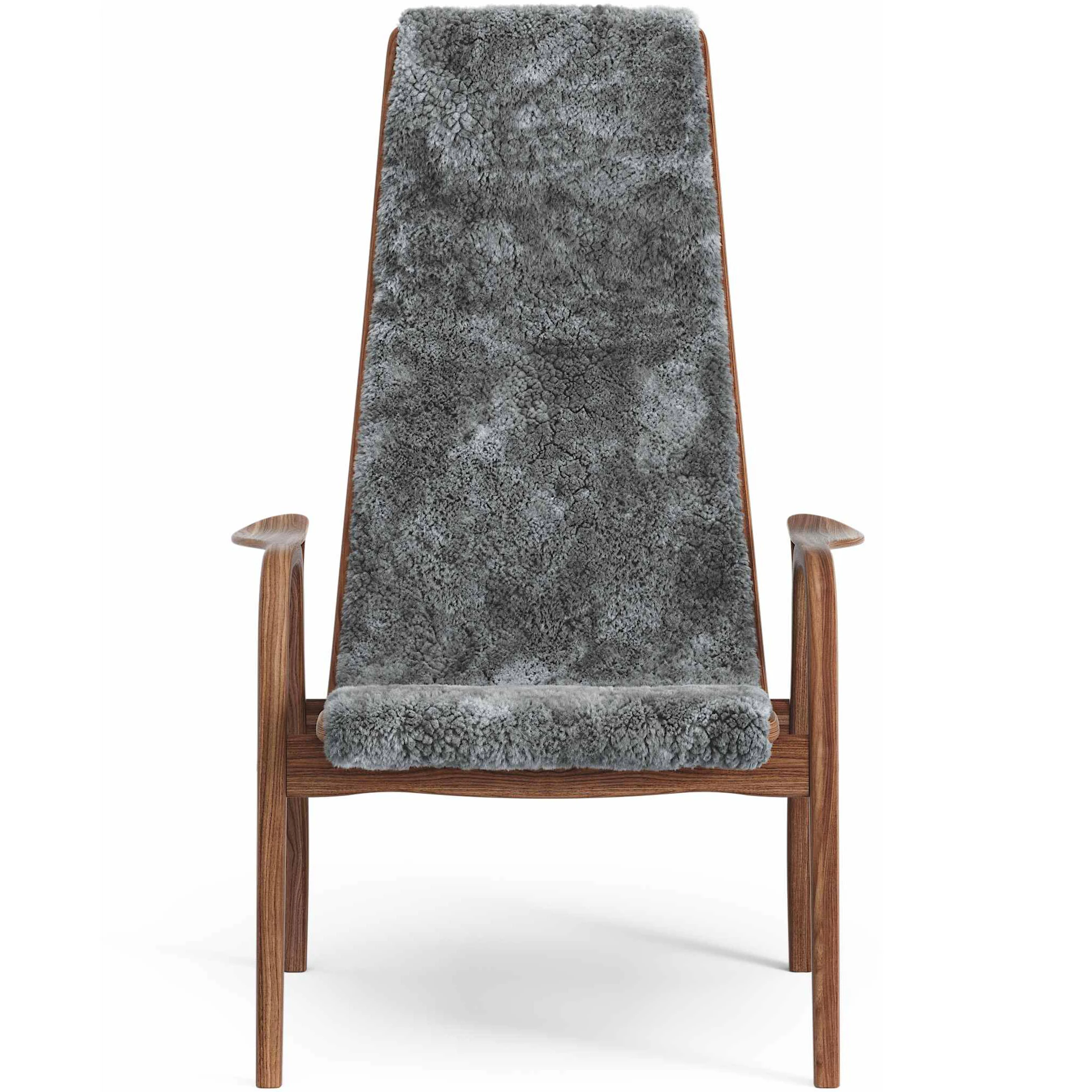 Swedese Lamino F&aring;t&ouml;lj Naturlackerad / F&aring;rskinn - F&aring;t&ouml;ljer Valn&ouml;t Scandinavian Grey