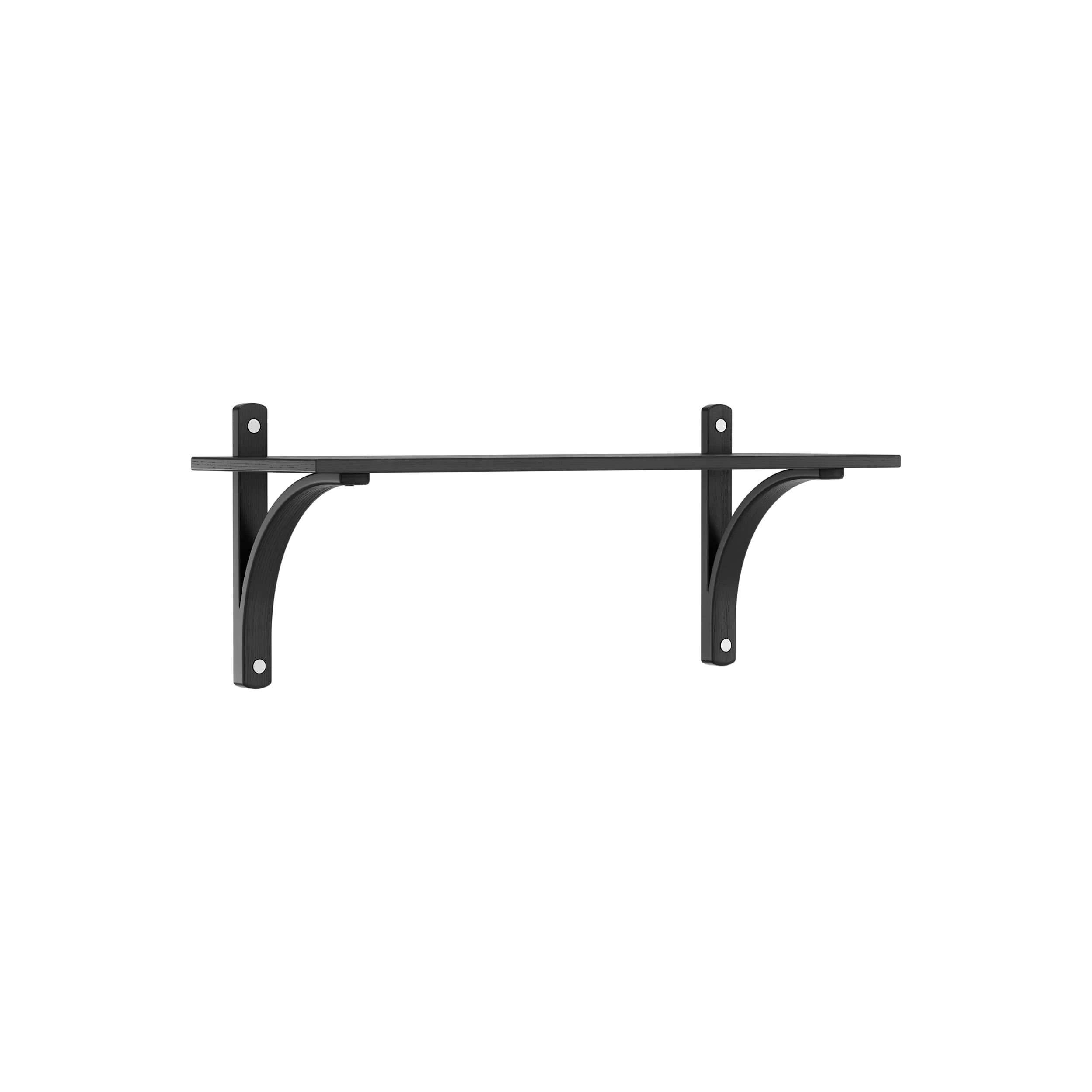 Swedese Levi V&auml;gghylla 90 Cm Liten Aluminium / Svartbetsad - V&auml;gghyllor Ask Svartlaserad