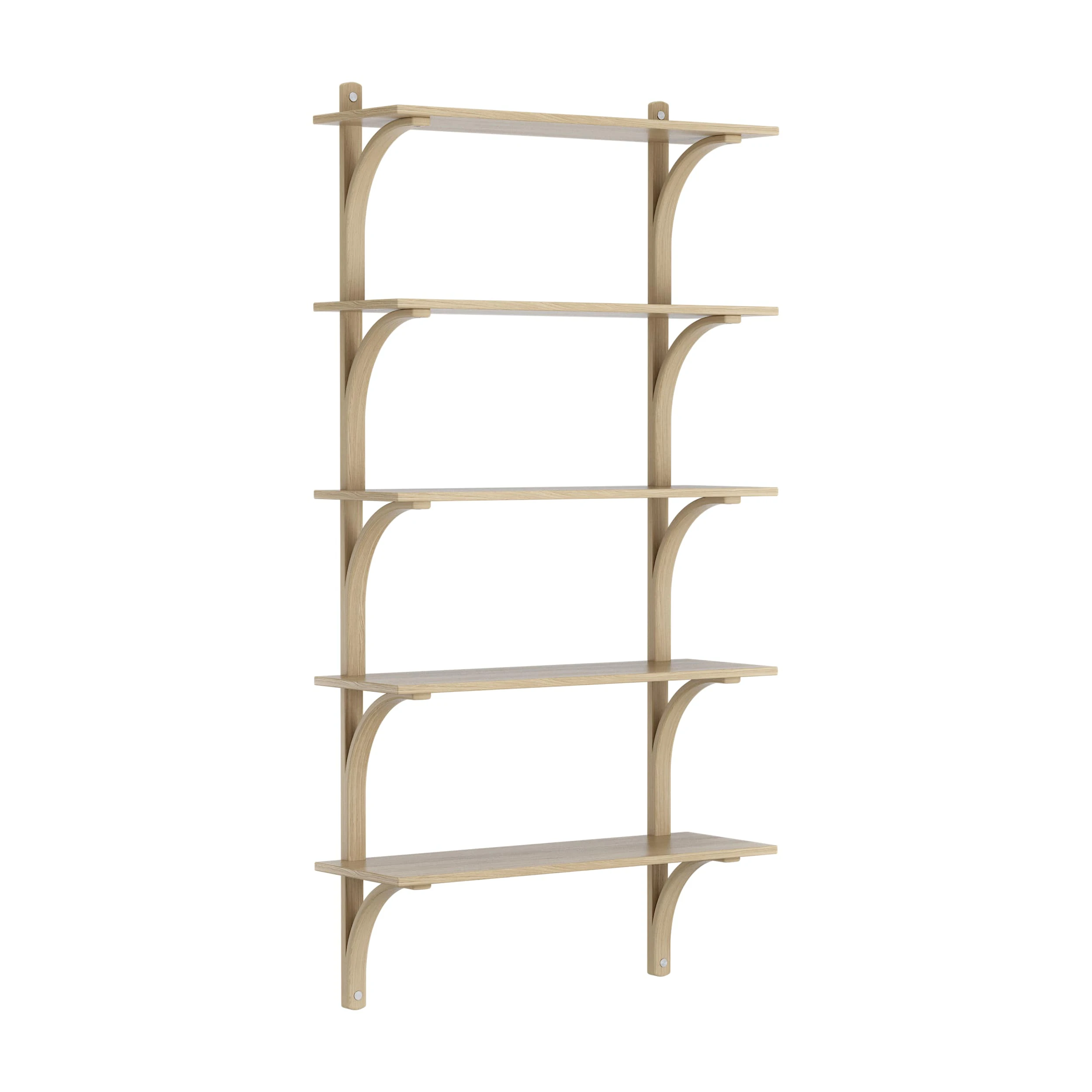 Swedese Levi V&auml;gghylla 90 Cm Stor Aluminium / - V&auml;gghyllor Ek Naturlack