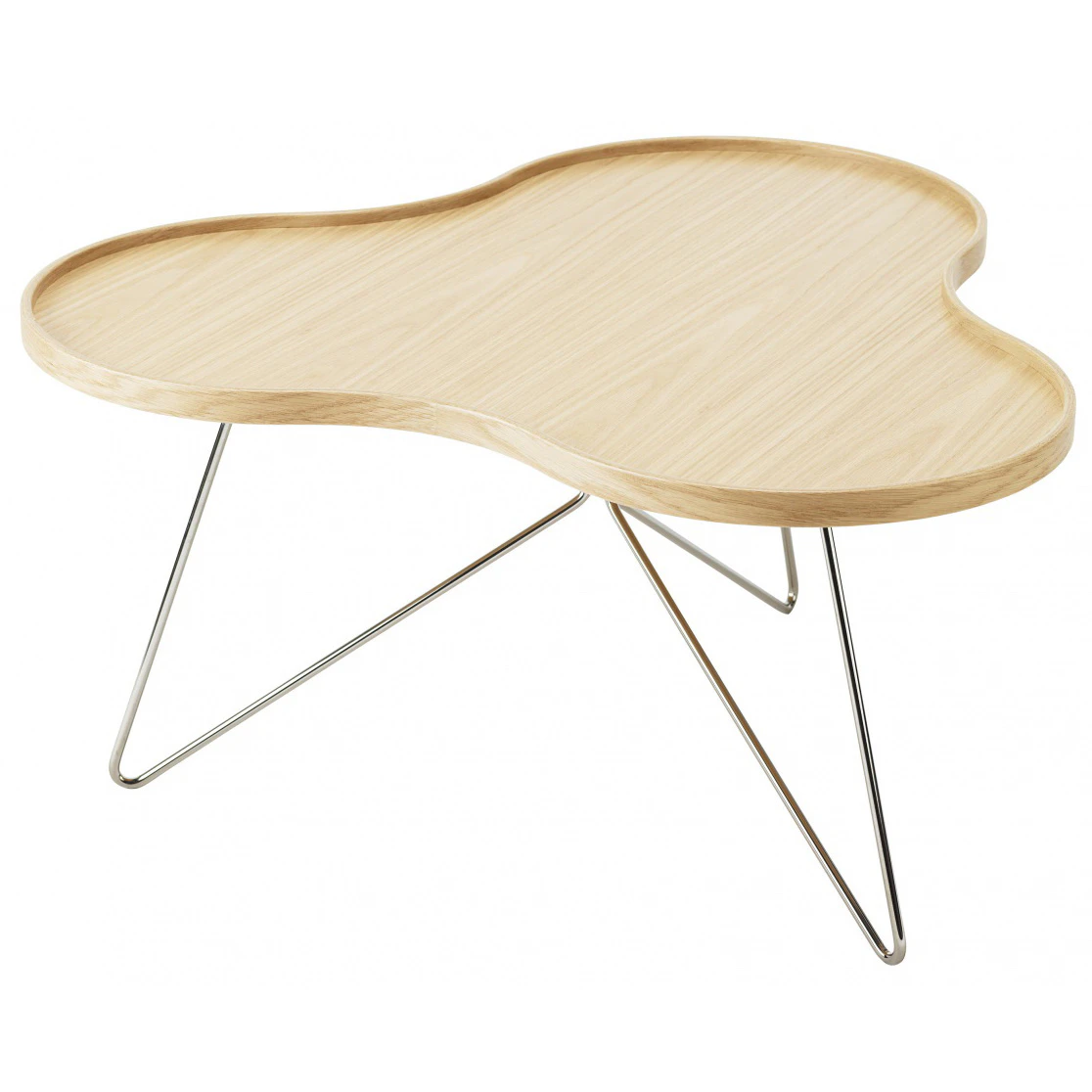 swedese flower mono soffbord 90 cm /krom - soffbord ek