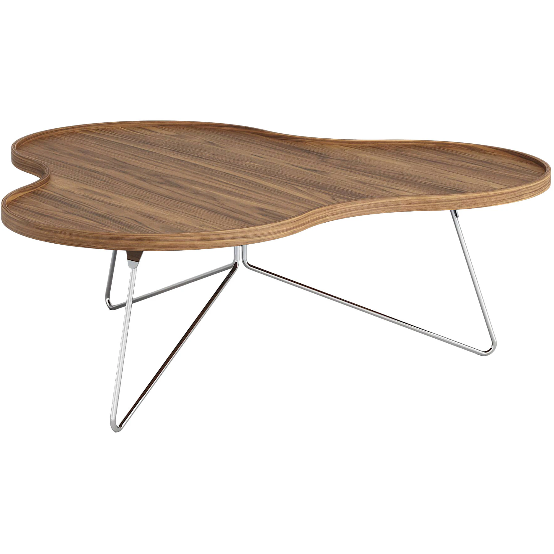 Swedese Flower Mono Soffbord 114x39 Cm Krom / - Soffbord Kromat St&aring;l Valn&ouml;t