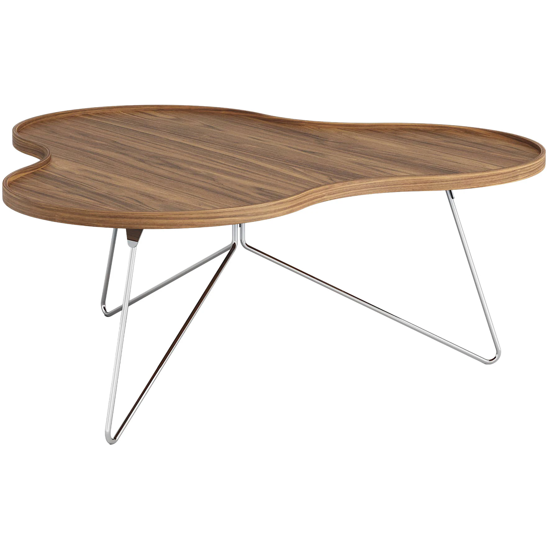 Swedese Flower Mono Soffbord 114x45 Cm Krom / - Soffbord Kromat St&aring;l Valn&ouml;t