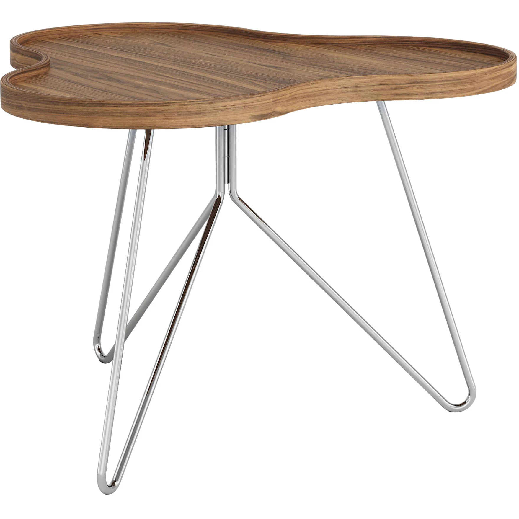 Swedese Flower Mono Soffbord 66x45 Cm Krom / - Soffbord Kromat St&aring;l Valn&ouml;t