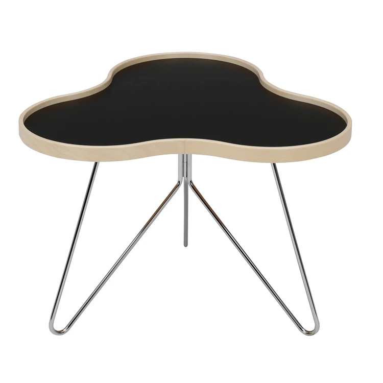 Swedese Flower Soffbord 66 Cm /bj&ouml;rk/krom - Soffbord Svart