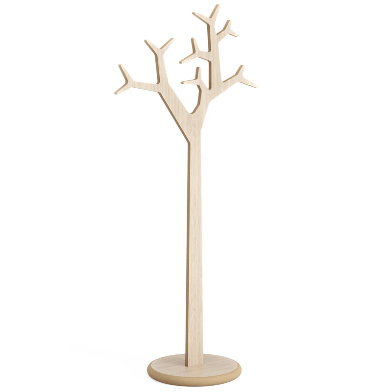 Tree Klädhängare 194 cm, Vitpigmenterad Ek