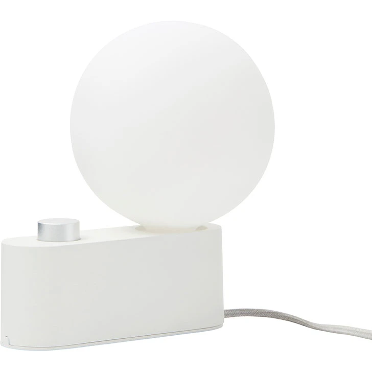 Tala Alumina Bordslampa Med Sphere Iv - Bordslampor Glas Vit