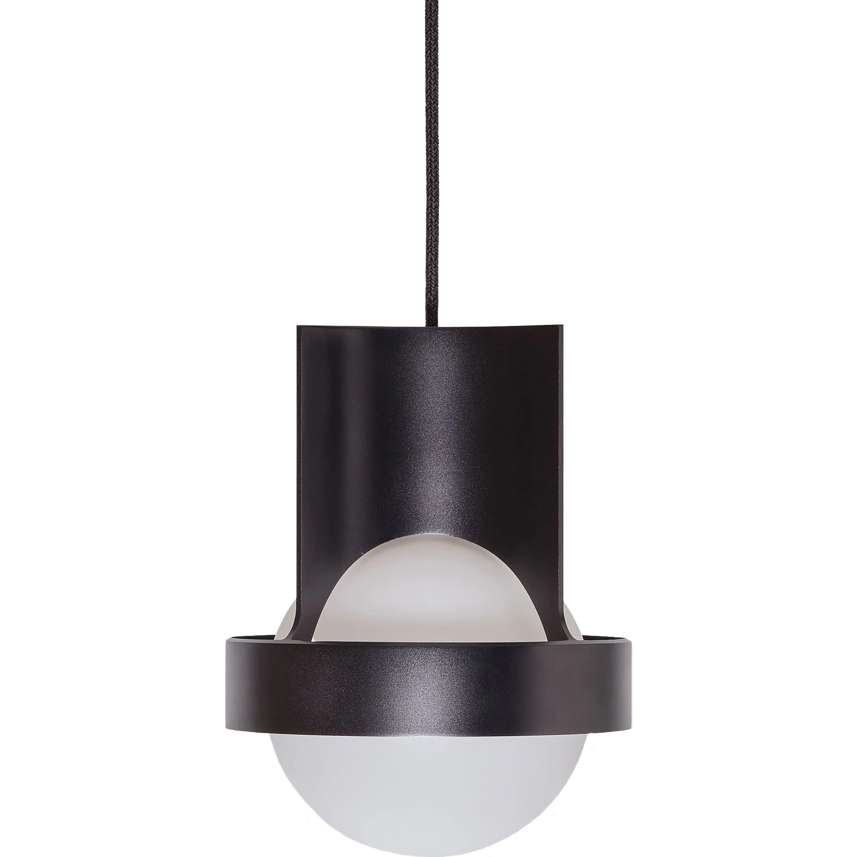 Tala Loop Single Taklampa Med Sphere Iv - Pendellampor Anodiserad Aluminium Mörkgrå