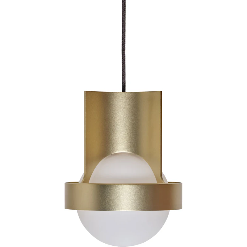 Loop Single Taklampa med Sphere IV, Guld
