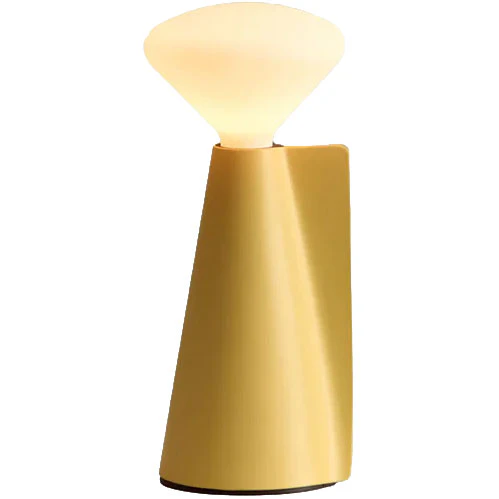 Tala Mantle Portabel Lampa - Portabla lampor Glas Posset Yellow