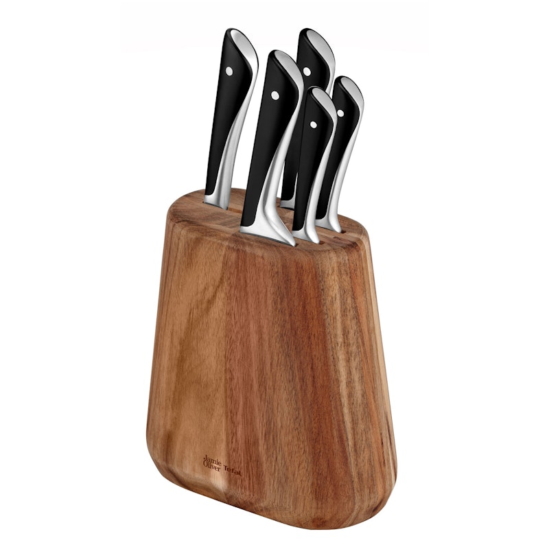 Jamie Oliver Knivblock Med 5 Knivar