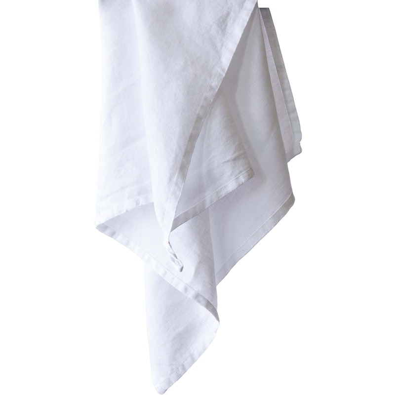 Linen Kökshandduk 50x70 cm, Bleached White