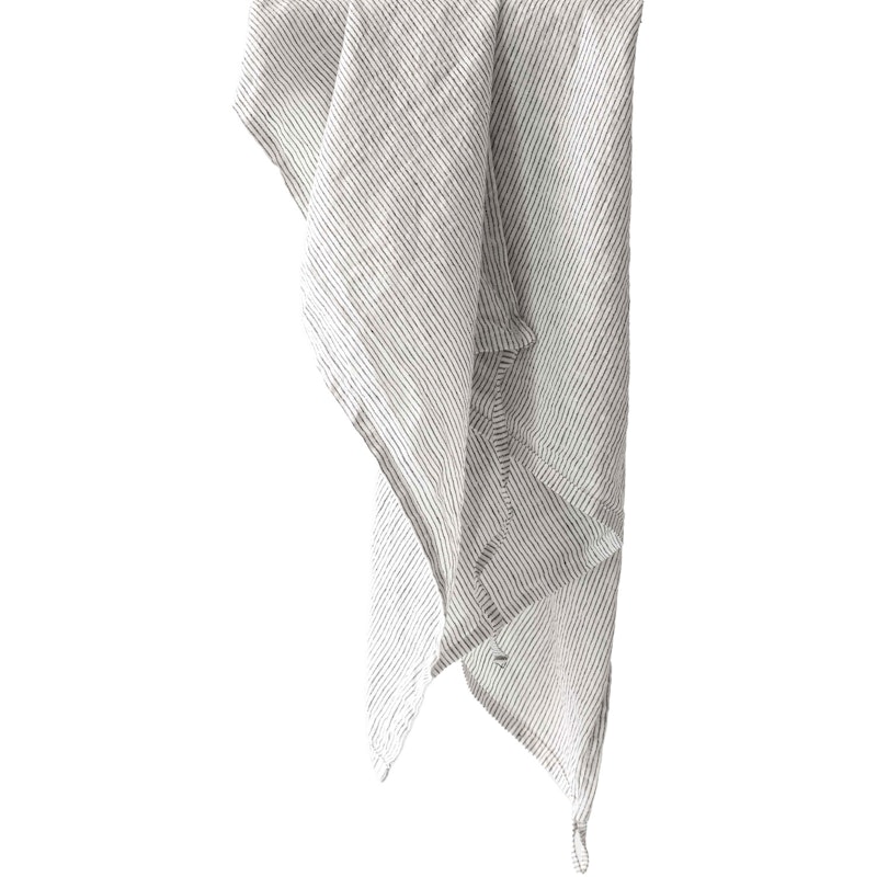 Linen Kökshandduk 50x70 cm, Pinstripe