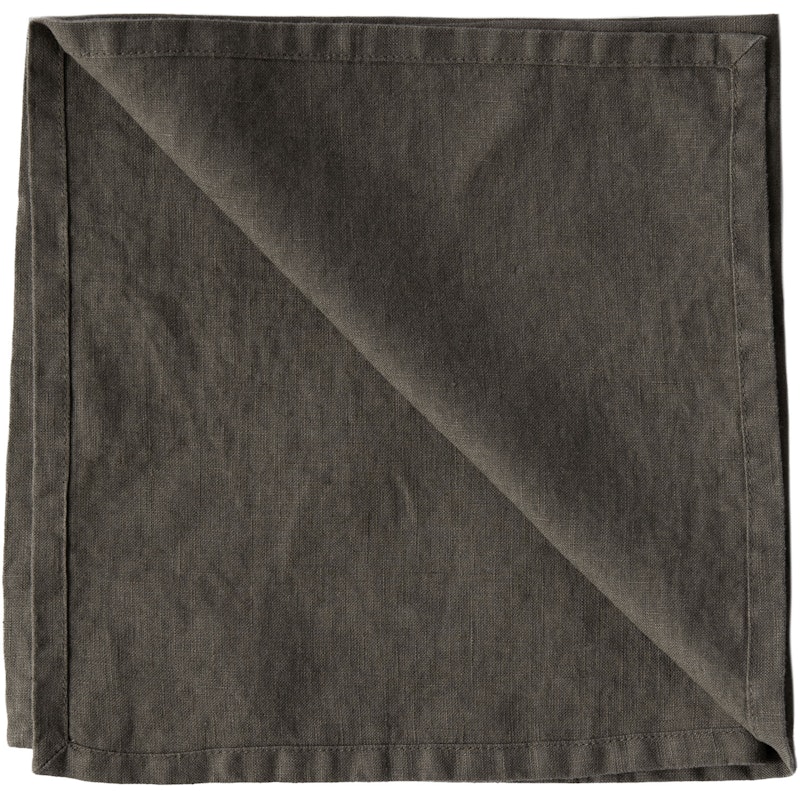 Linen Servett 45x45 cm, Taupe