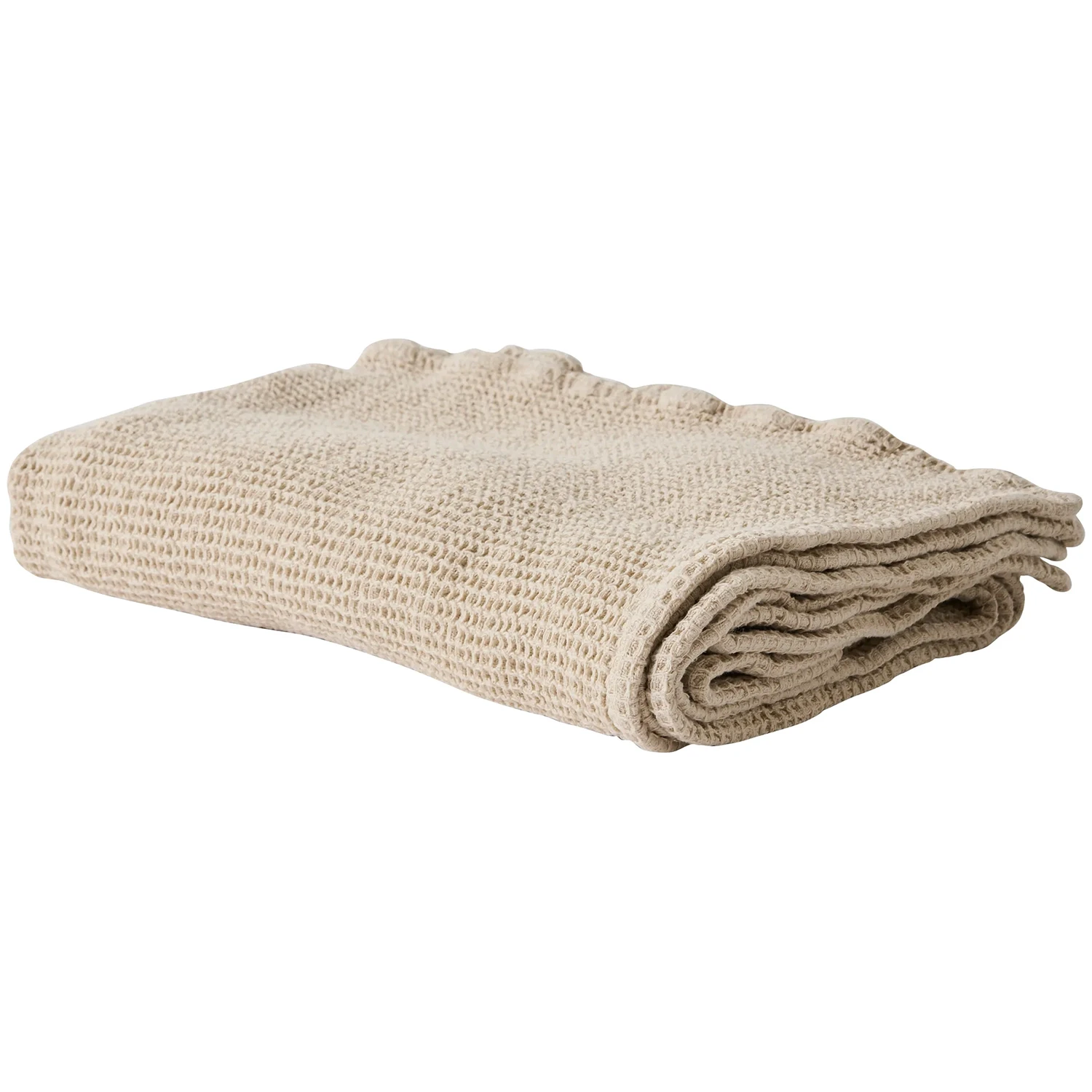 Tell Me More Nella Waffle Handduk 70x140 Cm - Handdukar & Badlakan Beige