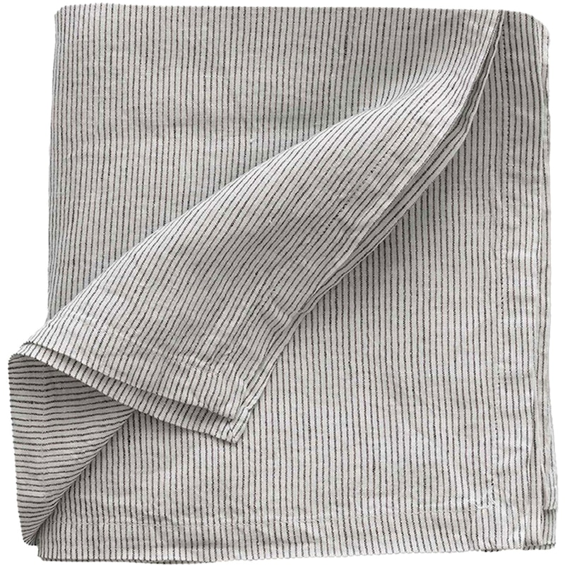 Linen Bordsduk 145x145 cm, Pinstripe