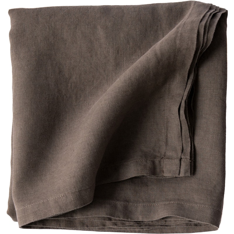 Linen Bordsduk 145x145 cm, Taupe