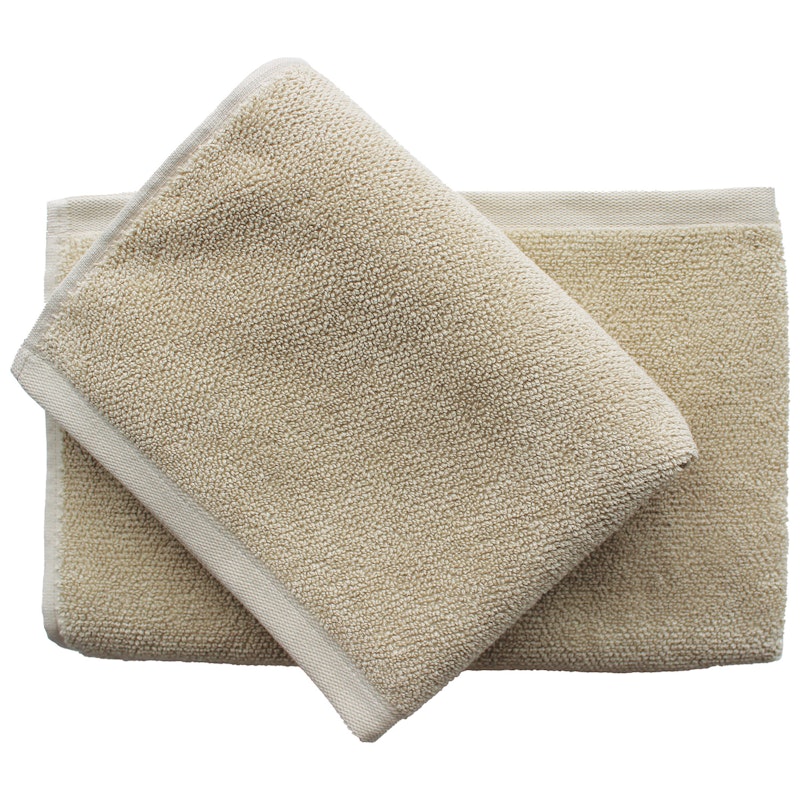 Mild Handduksset 50x80 / 70x140 cm, Pale Honey