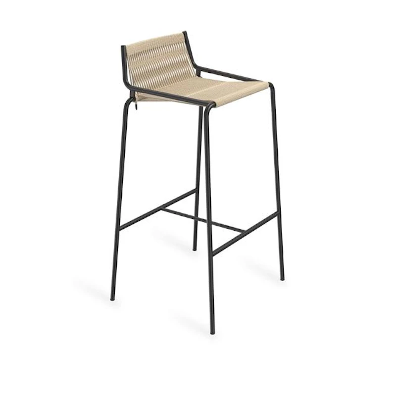 Noel Barstol Svart/Linne H77 cm
