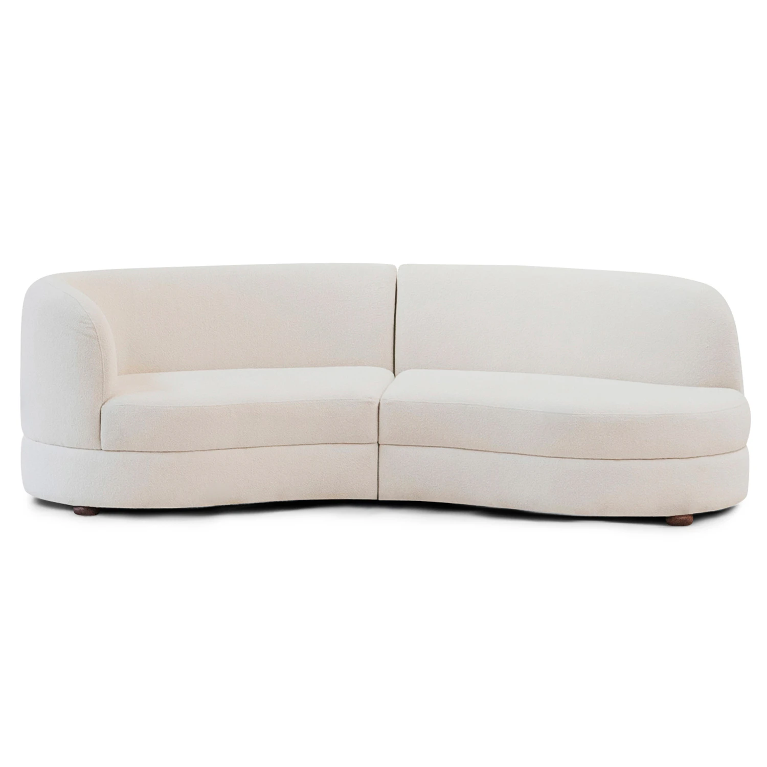 Tinted Objects Delon Sofa-opend End Right Classic Offwhite - 3-sitssoffor Boucl&eacute; Off-White
