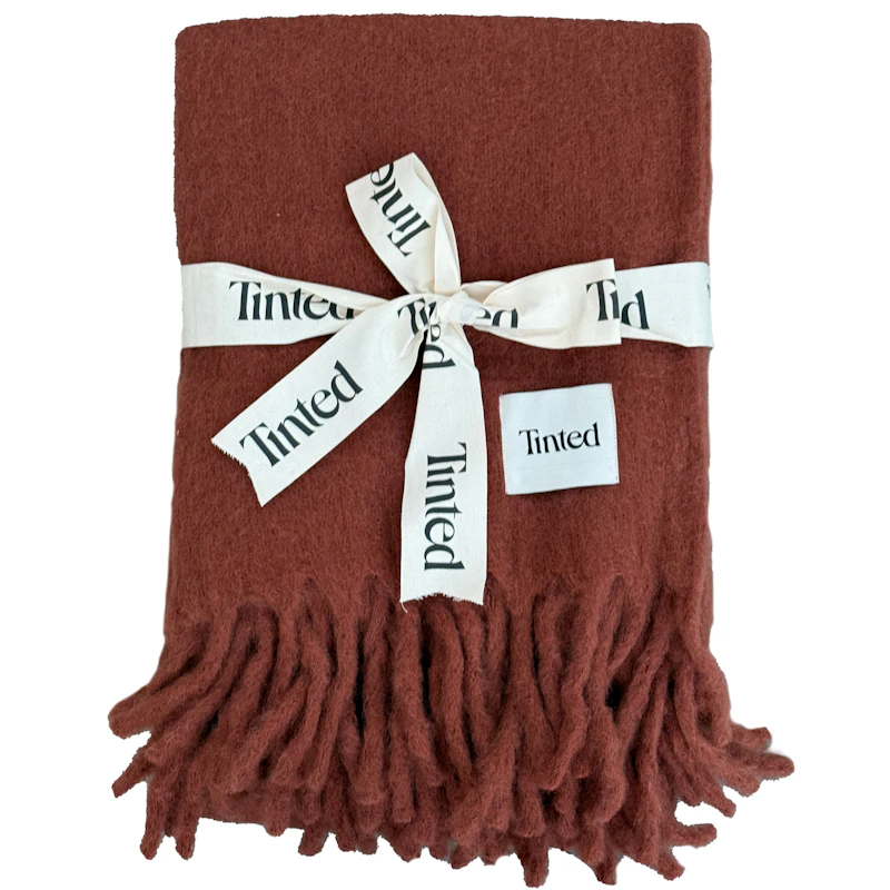 Fridh Pläd Mohair 130x170 cm, Rost