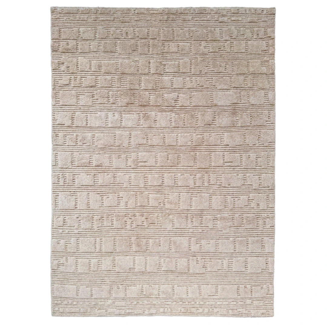 Tinted Objects Lydahl Wool Rug 200x300 - Mönstrade mattor Ull Beige