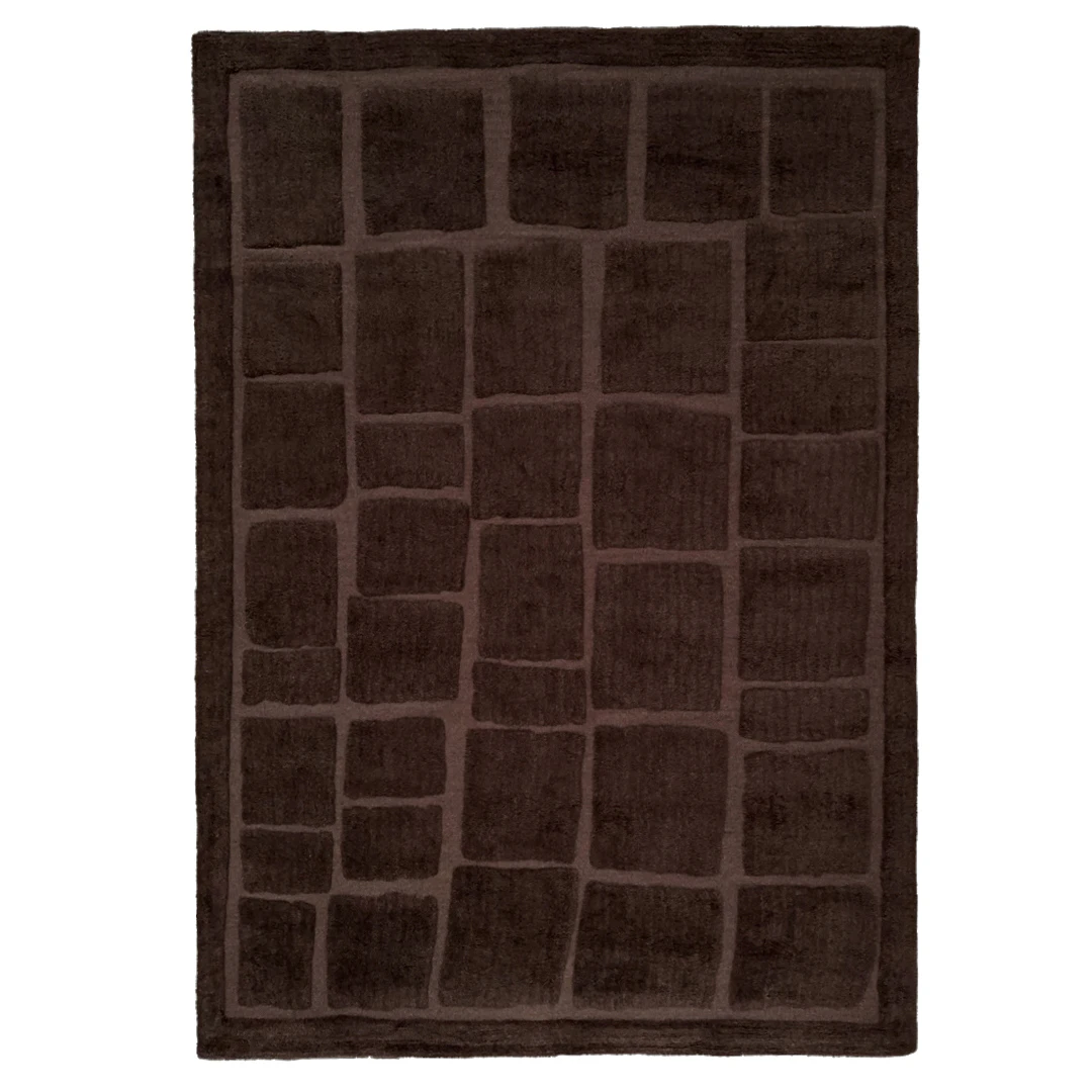 Tinted Objects Wandel matta 200x300 Cm - Mönstrade mattor Ull Brun