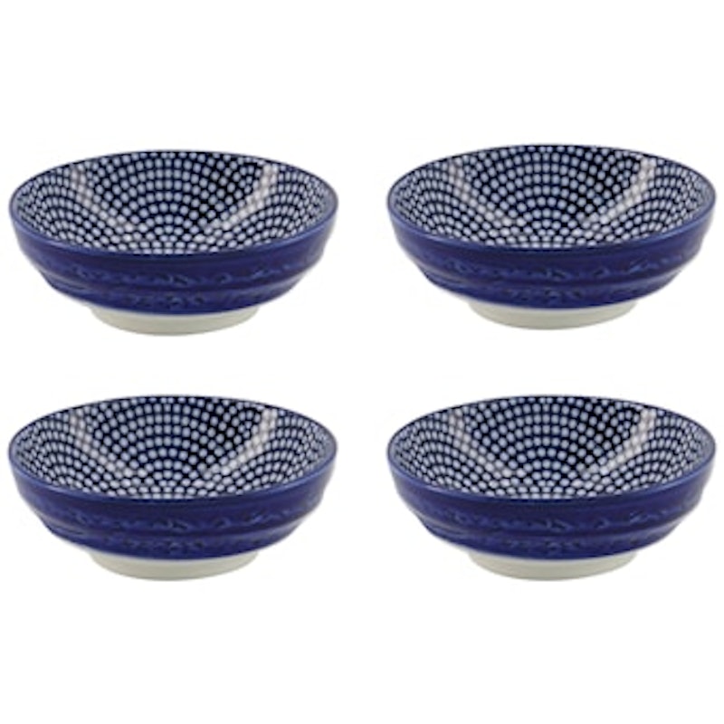 Nippon Blue Såsskål 4-pack, Dots