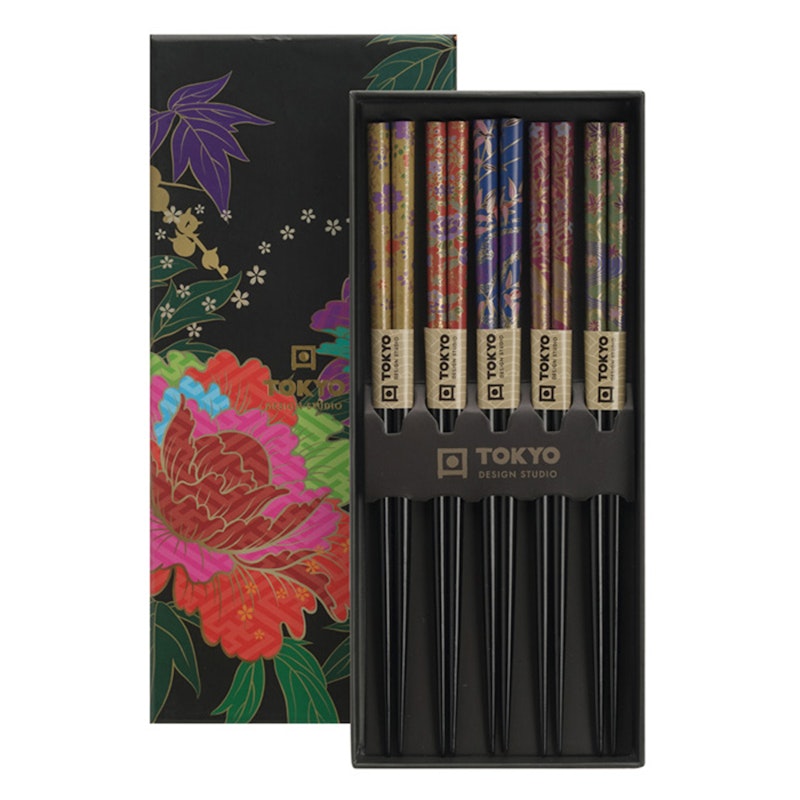 Ätpinnar 5-pack, Peony Flower