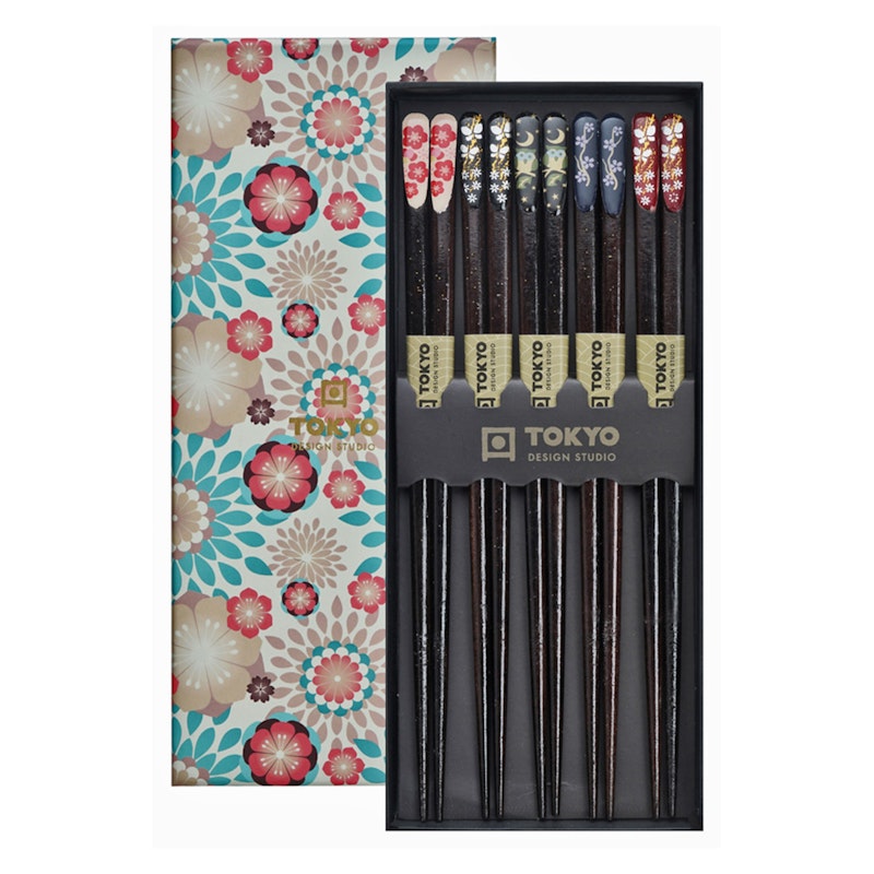 Ätpinnar 5-pack, Nippon Floral