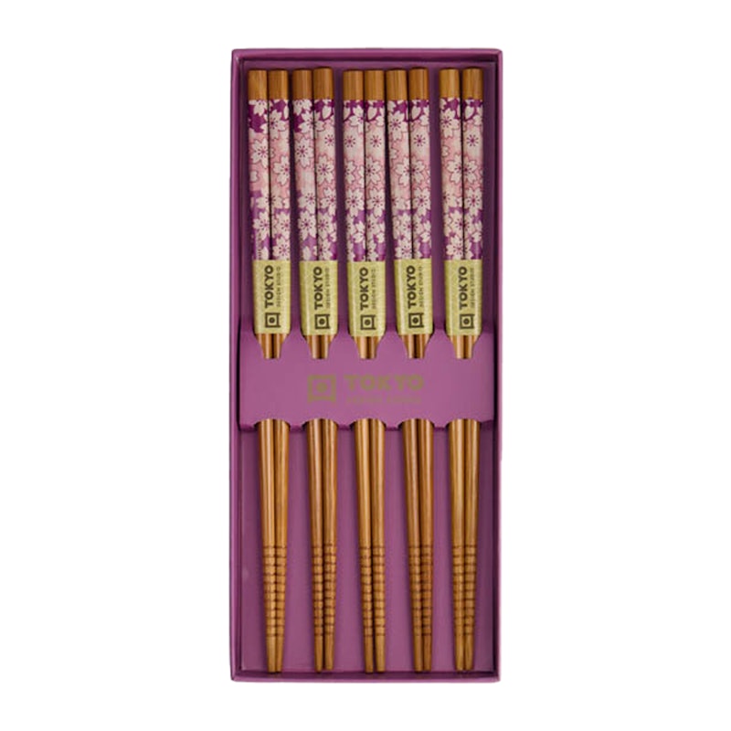 Ätpinnar 5-pack, Purple Sakura