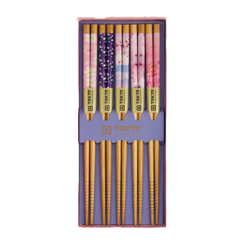 Ätpinnar 5-pack, Pink Lantern