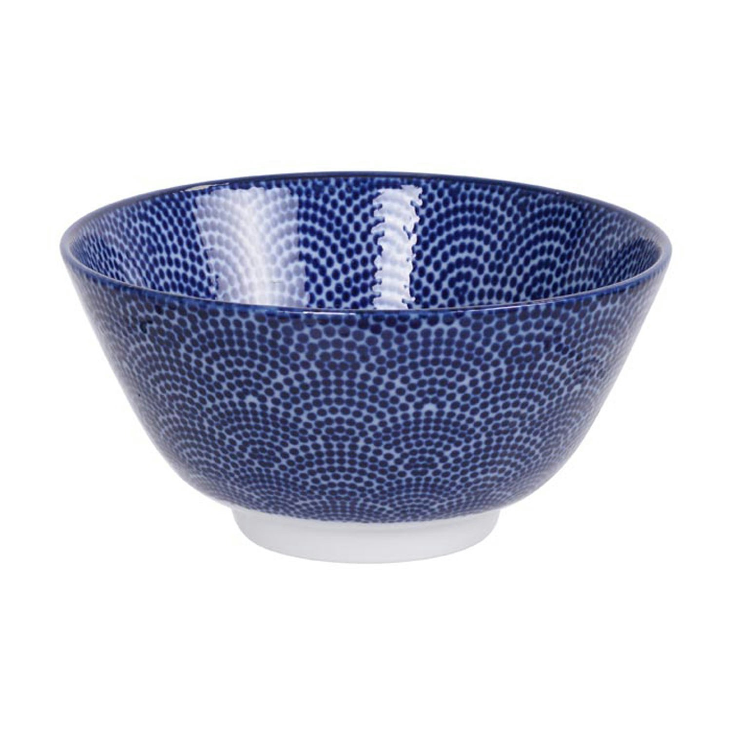 Tokyo Design Studio Nippon Blue Rissk&aring;l 30 Cl Dots - Serveringssk&aring;lar Porslin Bl&aring;
