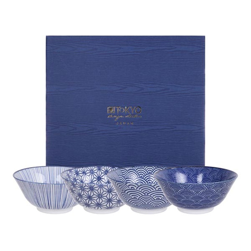 Nippon Blue Skålar 4 Delar, 50 cl