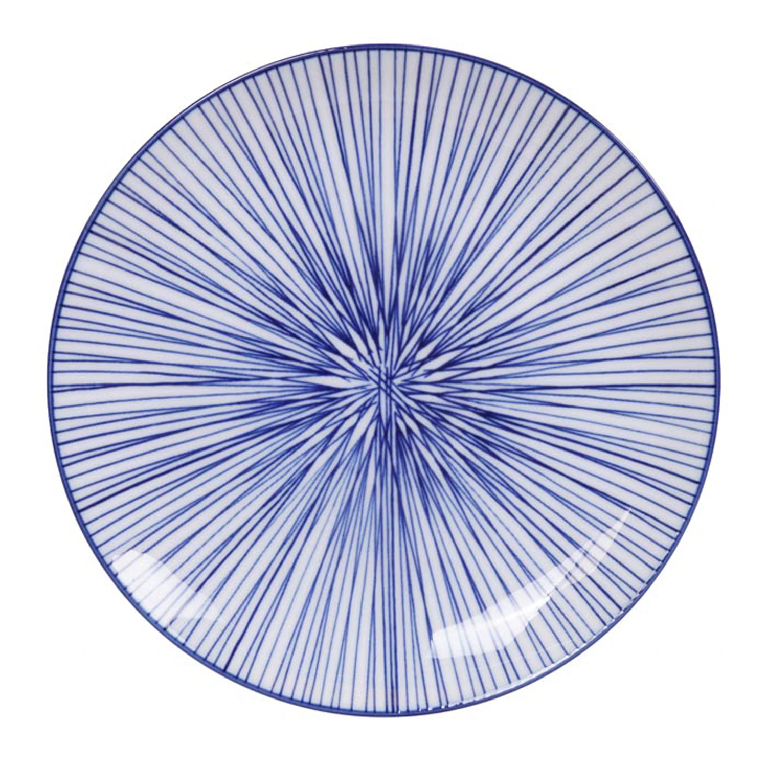 Tokyo Design Studio Nippon Blue Tallrik 20,6 Cm Lines - Porslin Bl&aring;