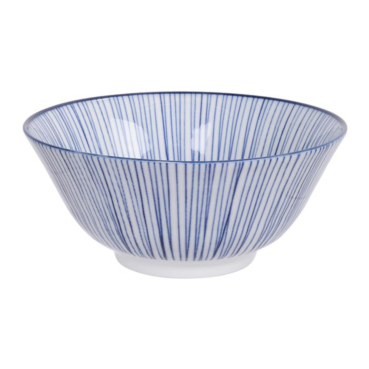Tokyo Design Studio Nippon Blue Tayo Sk&aring;l 50 Cl Lines - Serveringssk&aring;lar Porslin Bl&aring;