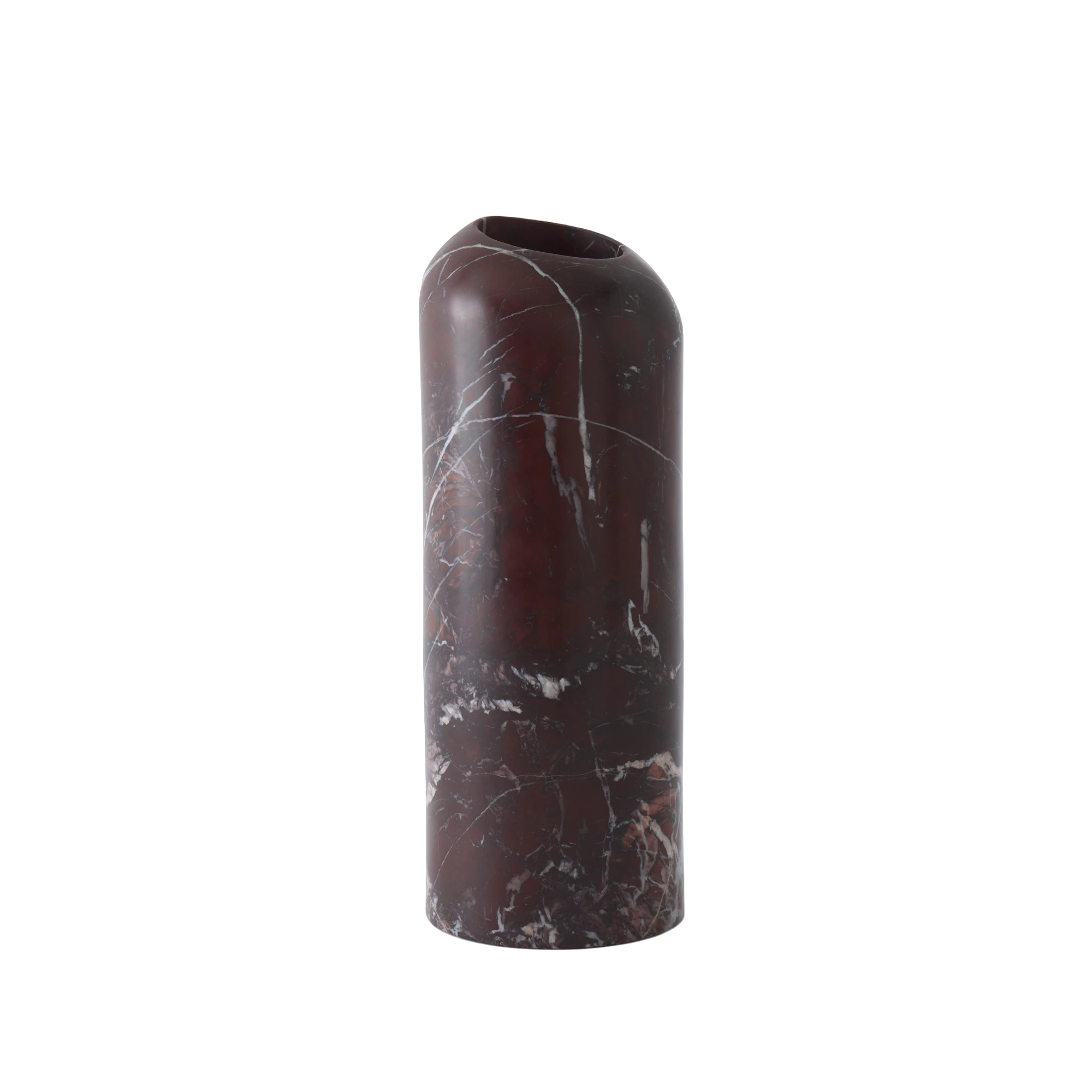 Tom Dixon Boulder Vas 30 Cm - Vaser Marmor Röd