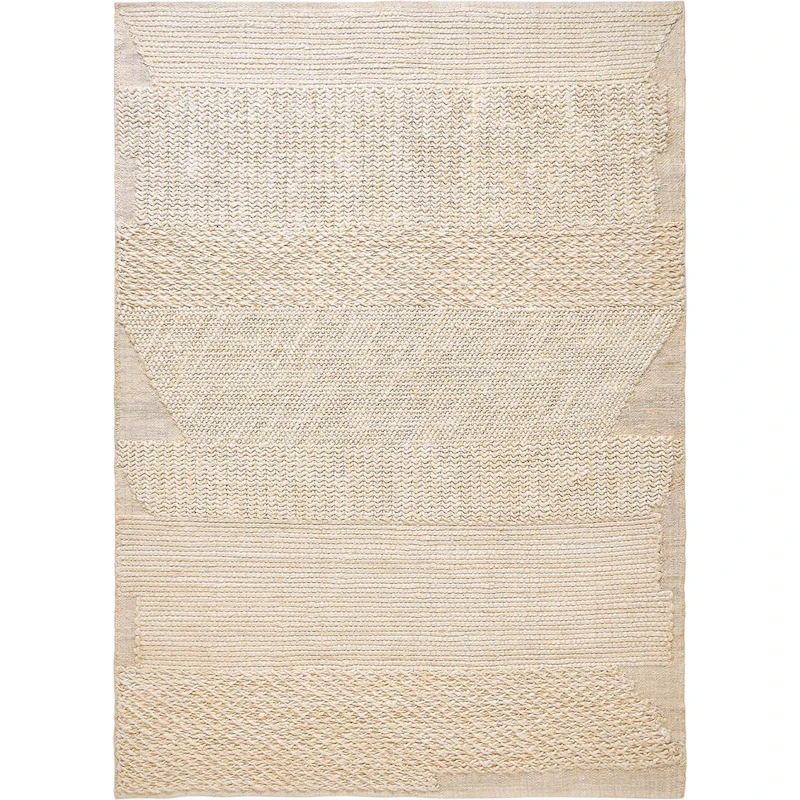 Knotty Matta 170x240 cm, Vit