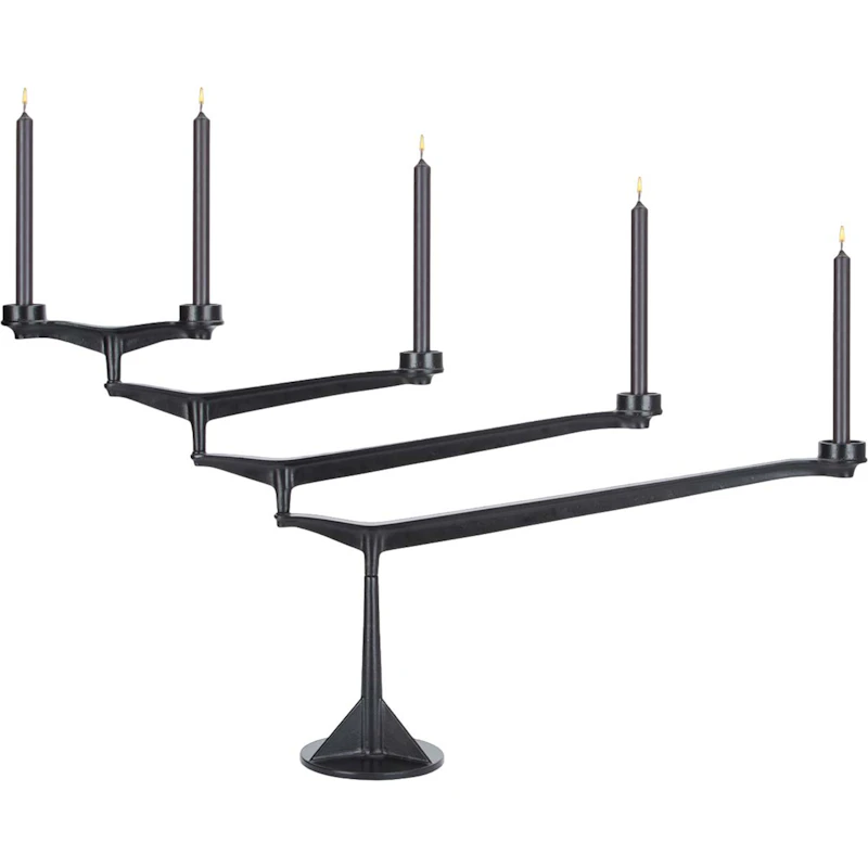Spin Ljusstake, Svart