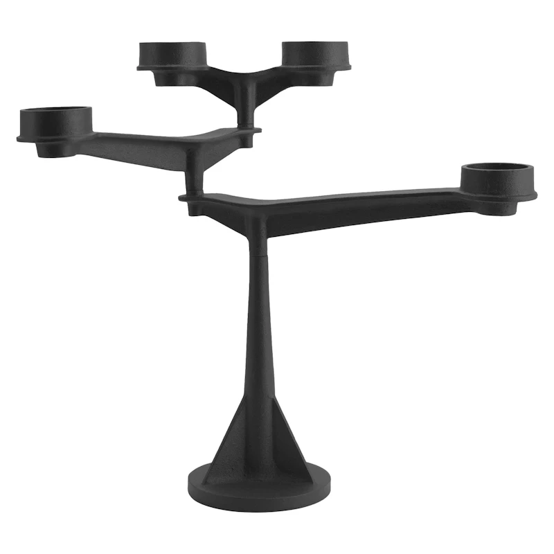 Spin Mini Ljusstake, Svart
