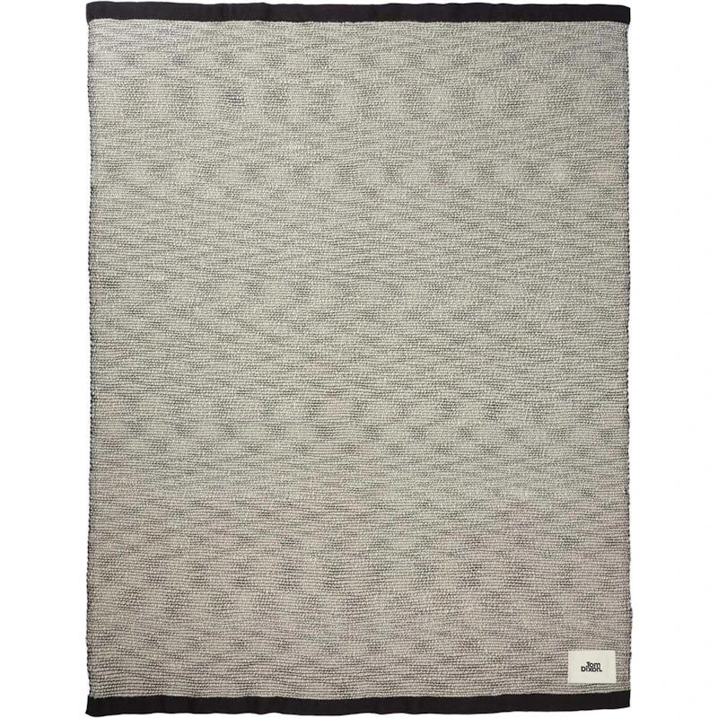 Thread Filt 140x180 cm, Svart / Vit