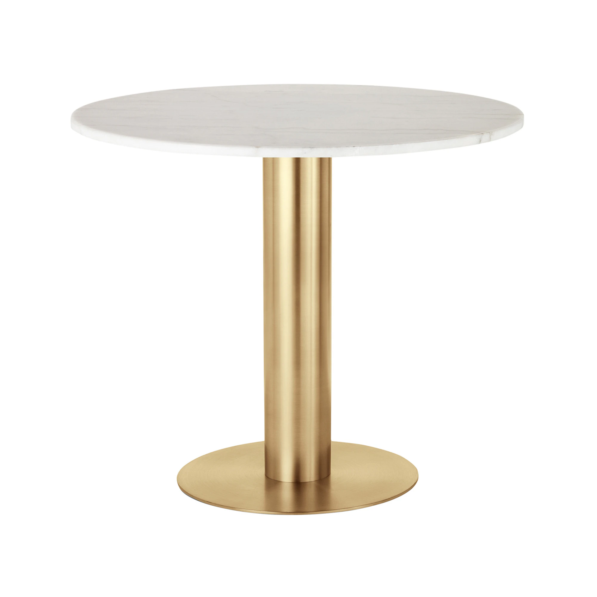 Tom Dixon Tube Matbord &Oslash;90 Cm M&auml;ssing / - Matbord & Barbord St&aring;l Vit