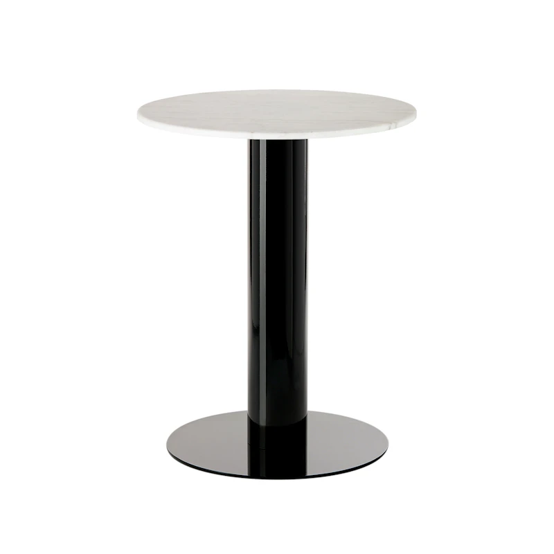 Tube Matbord Ø60 cm, Svart / Vit