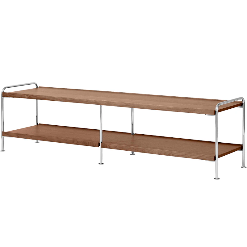 Alima NDS4 Sideboard, Krom / Lackerad Valnöt