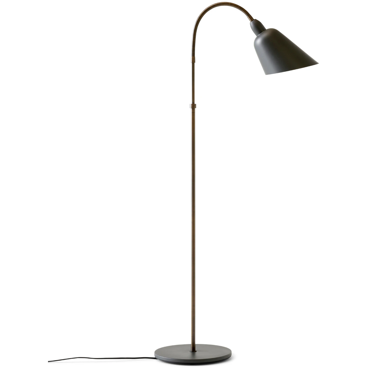 &Tradition Bellevue Aj7 Anniversary Edition Golvlampa /bronserad M&auml;ssing - Golvlampor Pulverlackerad Metall Stone Grey