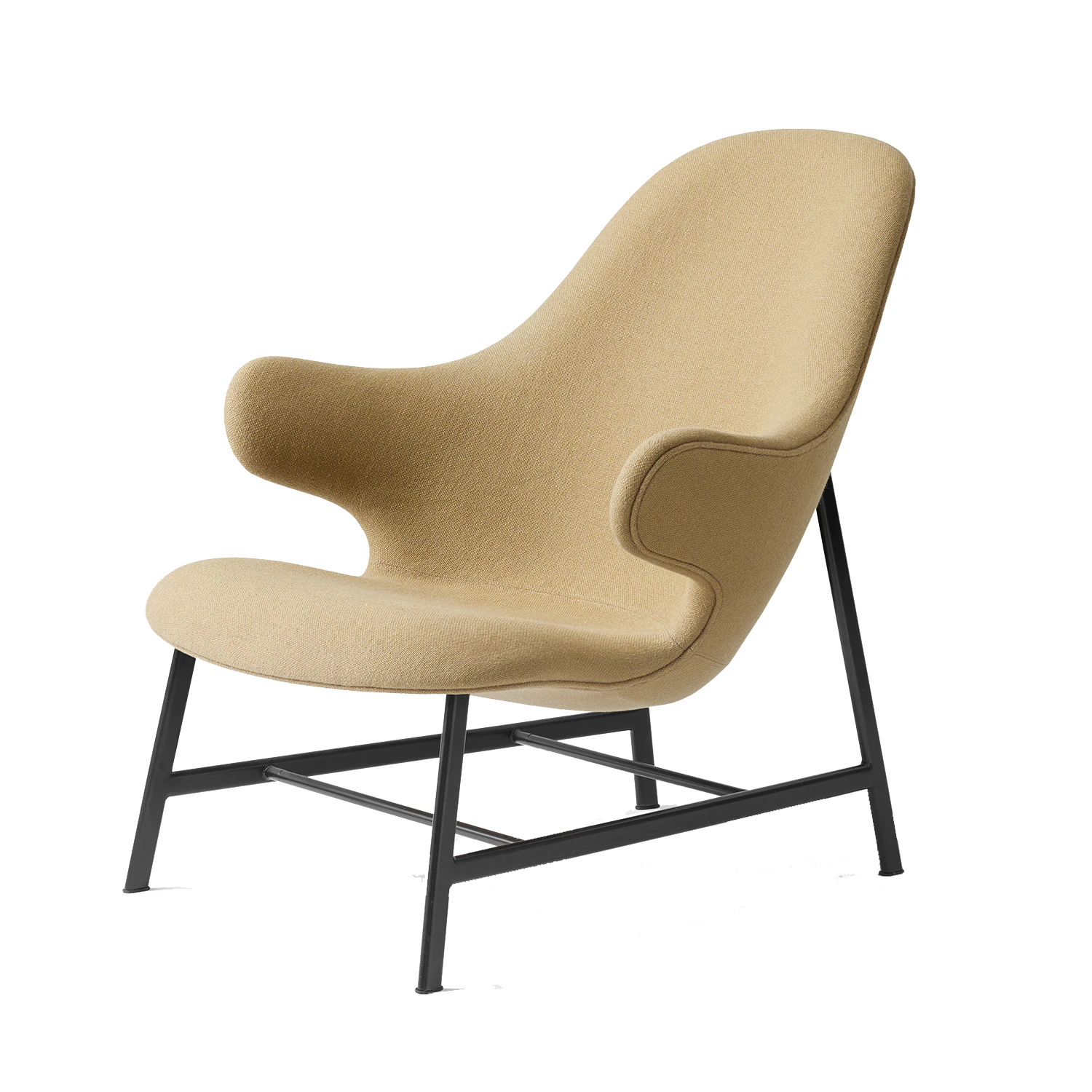 &Tradition Catch Jh13 F&aring;t&ouml;lj Svart Underrede / Hallingdal 65/224 - Textil Beige