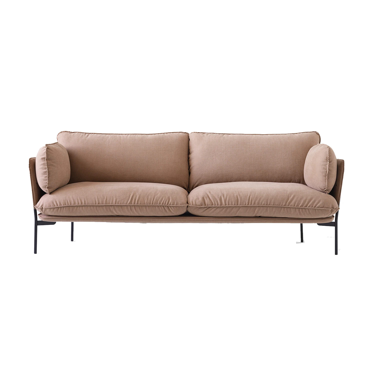 &Tradition Cloud Soffa 3-sits Svarta Ben / Hot Madison 495 - 3-sitssoffor Bomull Nude