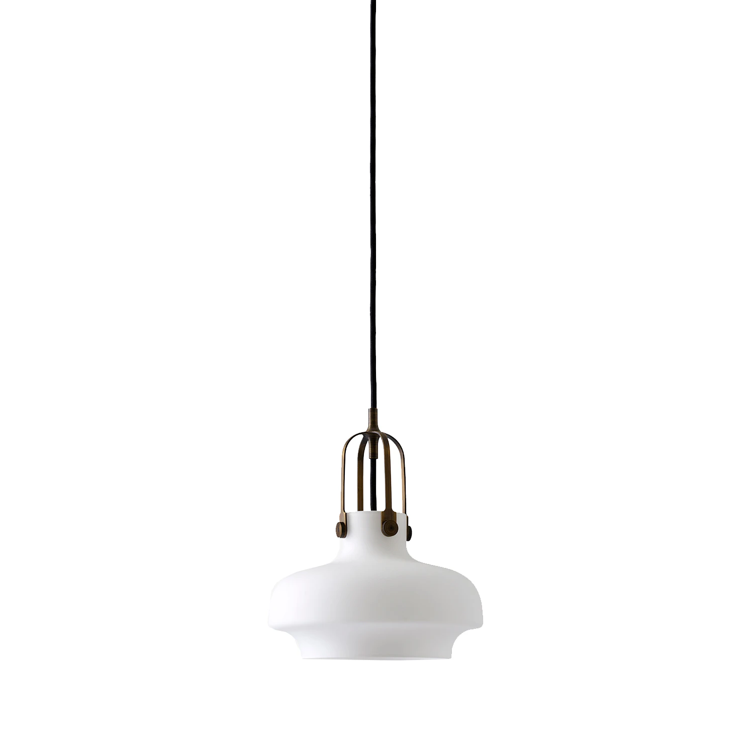 &Tradition Copenhagen Sc6 Pendel Opal/bronzed Brass - Pendellampor Stål Vit