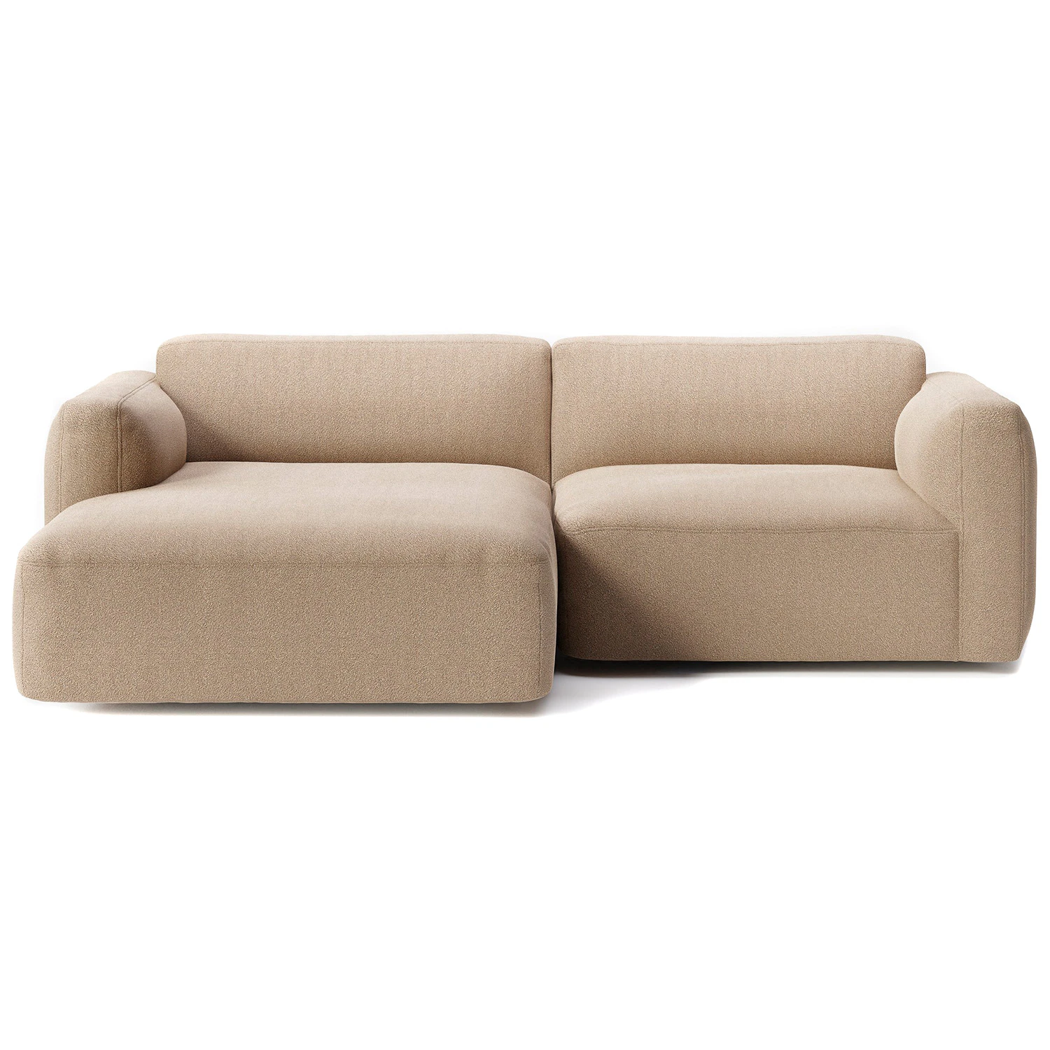 &Tradition Develius Mellow Ev8 2-sitssoffa Konfiguration C Karakorum 003 - H&ouml;rnsoffor & Divansoffor Boucl&eacute; Beige