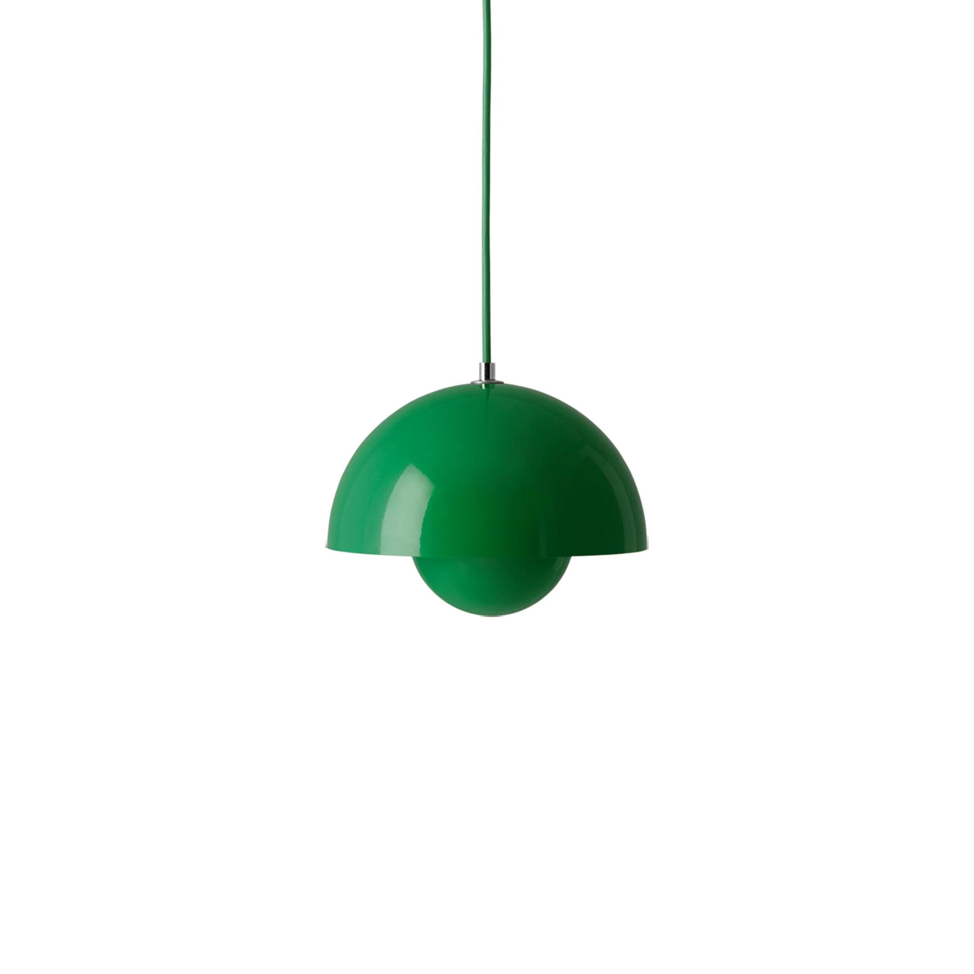 &Tradition Flowerpot Vp1 Pendel Signal Green - Pendellampor Stål Signalgrön