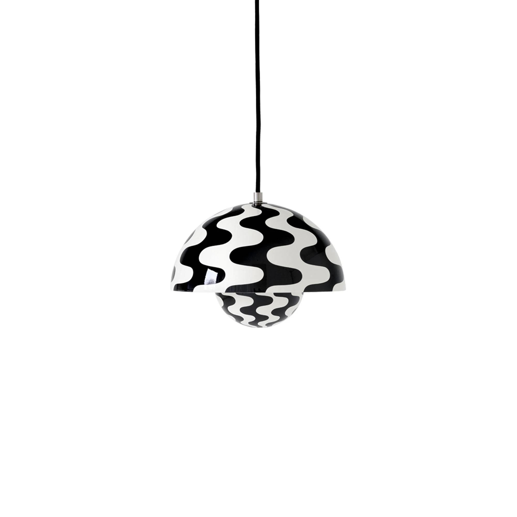 &Tradition Flowerpot Vp1 Pendel Black/white - Pendellampor Stål Svart